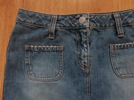 Rifľová sukňa y2k, benetton,36