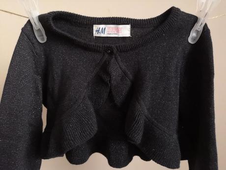 Bolerko pretkávané striebornou nitkou, h&m,110