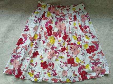 Kvetovaná sukňa s podšívkou, orsay,34