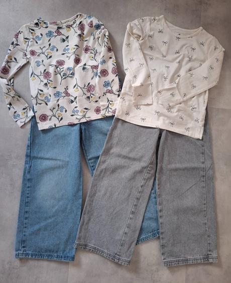 2 pack tričiek, h&m,122