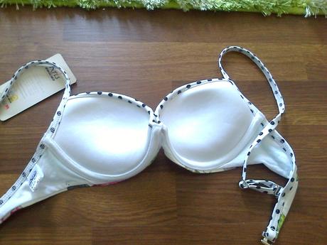 Nádherný plavkový push up vrch, krisline,s