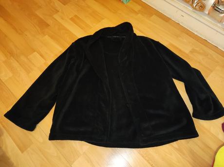 Plyšový kardigán, xl
