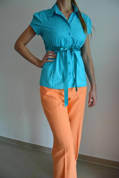 Tyrkysová blúzka, amisu,l