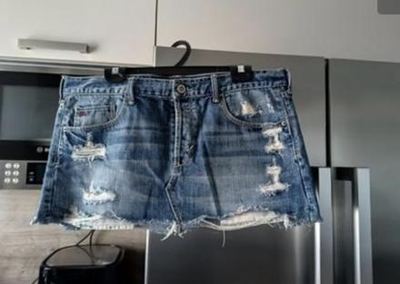 Hollister bedrová mini sukňa  veľ.l-29, hollister,l