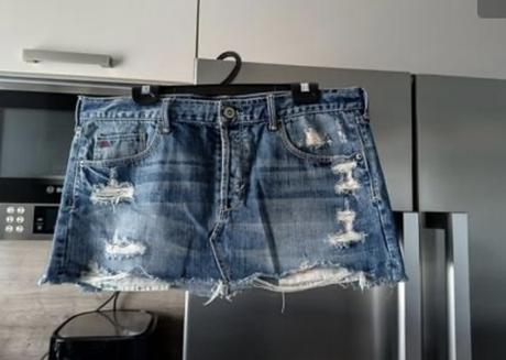 Hollister bedrová mini sukňa  veľ.l-29, hollister,l