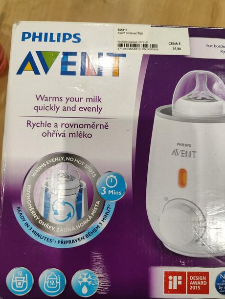 Ohrievač mlieka avent, 