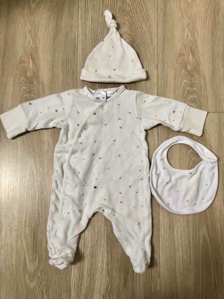 Pyžamo, čiapočka a podbradník, zara,56