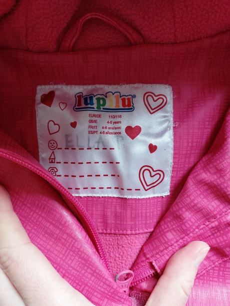 Flisom zateplena bunda lupilu 110-116, lupilu,110