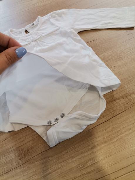 Dievčenské biele tričko s body, pepco,62