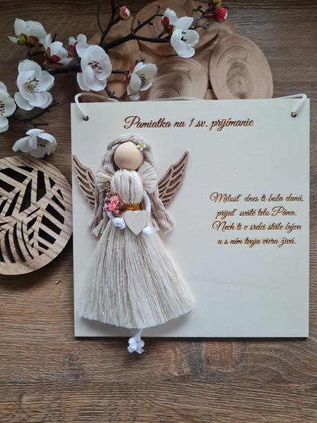 Tabuľka 1 sväté prijímanie  makrame, 