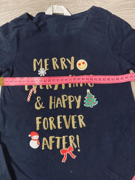 Vianočná tunika/tričko, h&m,122