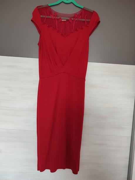 Červené šaty, bonprix,36