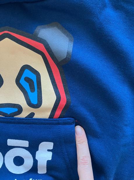 Mikina s nápisom loof zn. loowfat, 92