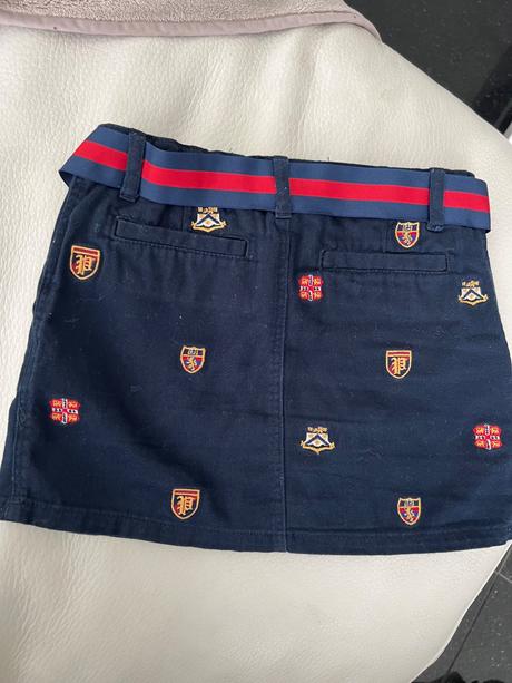 Ralph lauren tmavomodrá bavlnena sukňa s logami, ralph lauren,110