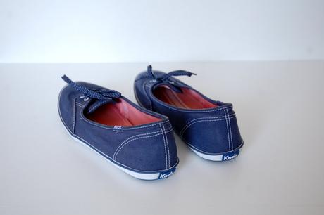 Dámske plátenné baleríny keds teacup, 39