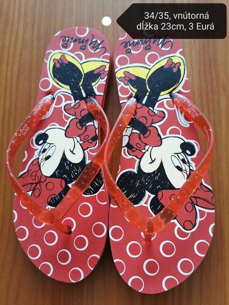 Minnie šľapky 34/35, 35