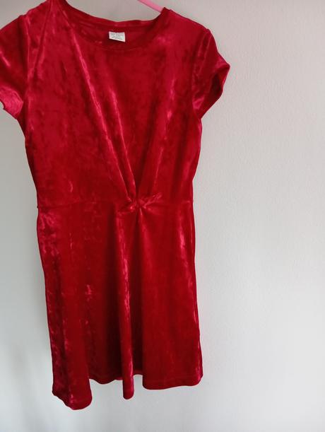 Zamatové šaty 122/128, lindex,122