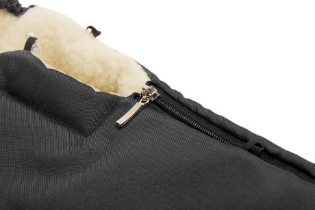 Sensillo fusak z ovčieho rúna čierny (95x40), sensillo