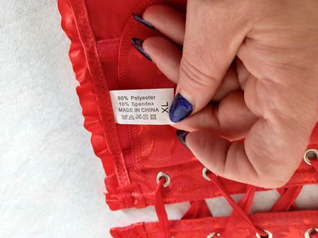 Červený korzet, xl