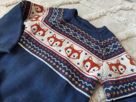 Pulóver líška 98/104 nórsky motív, 104
