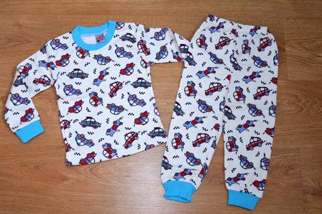 Detské bavlnené pyžamko s autíčkami, 74 - 164