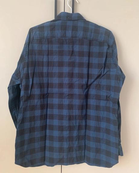 Modrá pánska flanelová košeľa mango, mango,l