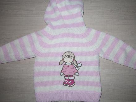 Pásikavý svetrík s dievčatkom, cherokee,104