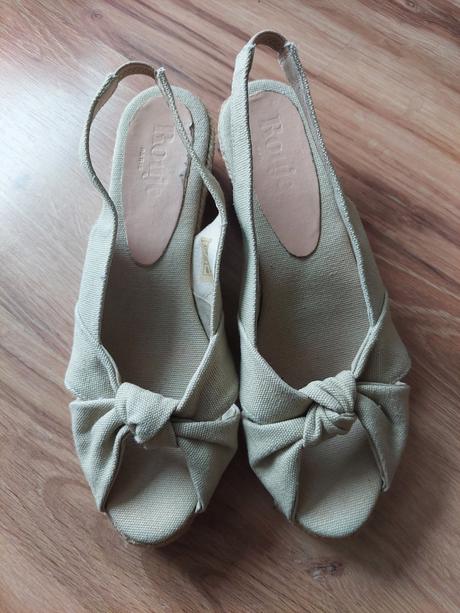 Sandale kozene + pevna na pladforme zn. rouje c.39, 39