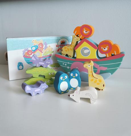 Balančná skladačka noemova archa zn. le toy van, 