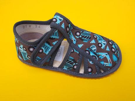 Detské barefoot papučky beda trucks sandálkové, beda,22 - 35