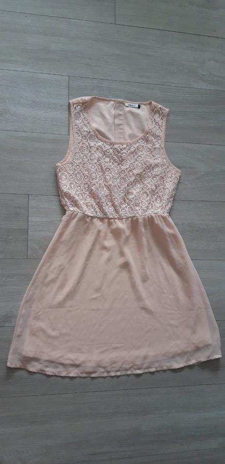 Jemne pudrovo/ ružové šaty 36, only,s