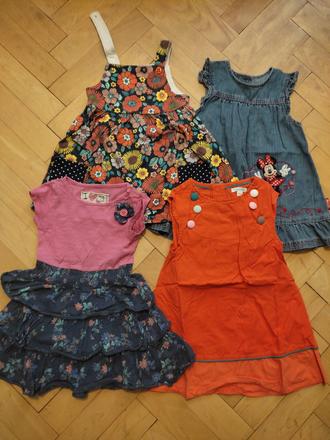 4 saty bez rukavov 86-92, next,86