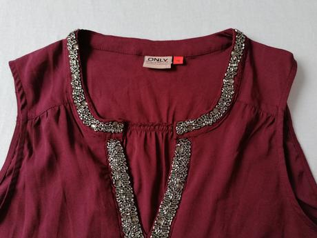 Bordová bluzka, only,38