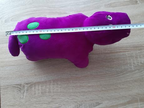 Barney-plyšák/poduštička-iba vystaveny na policke, 