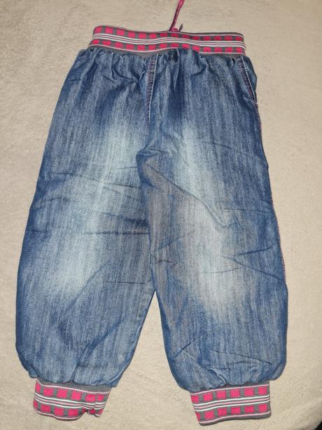 Zateplené rifle nohavice veľ. 104, 104