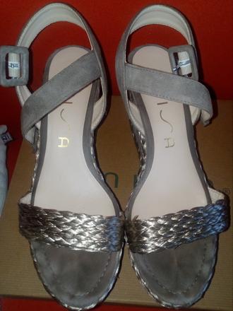 Klinové sandále, 37