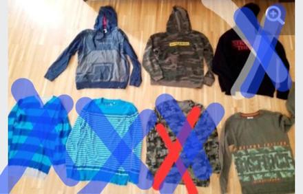 Mikiny a pulóvre z rakúska v.158/164 a 170/176 tak, 164