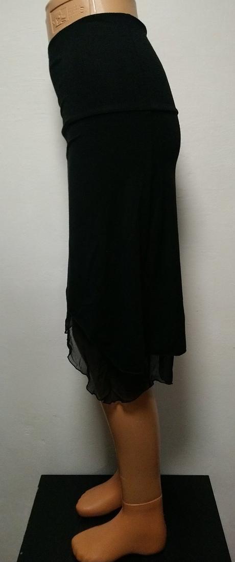 Dámska čierna elastická sukňa, melrose, s