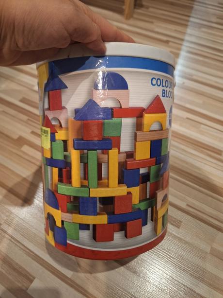 Drevene kocky vkladacky 150ks, 