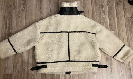 Krásna zimná kožušinová bunda, f&f,xl