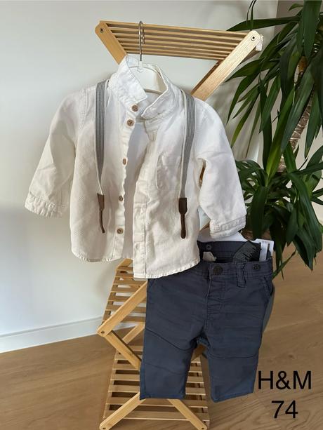 H&m košela a nohavice (74), h&m,74