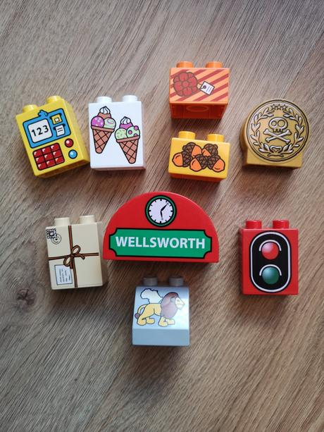 Lego duplo dieliky s potlačou,