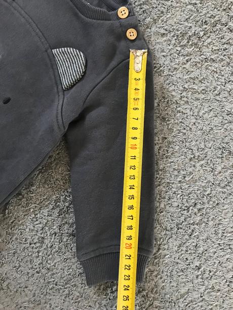 Sivá mikina macko, f&f,74