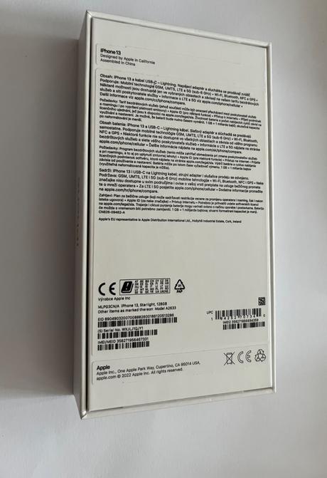 Iphone 13 128gb white v záruke, apple