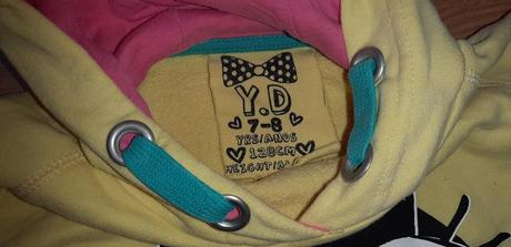 Žltá mikina s potlačou 7-8 r., early days,128