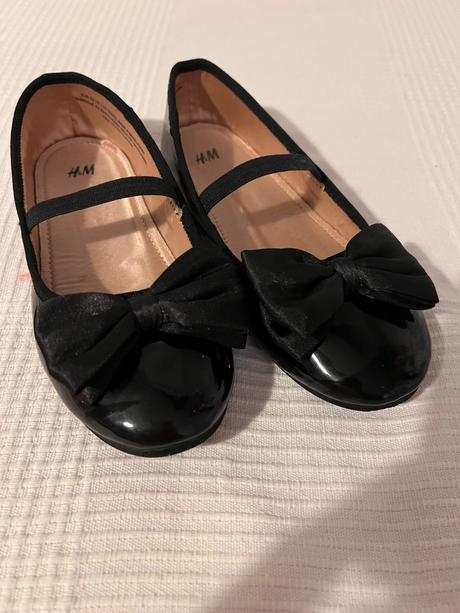 Lesklé balerínky s mašličkou veľkosť 32, h&m,32