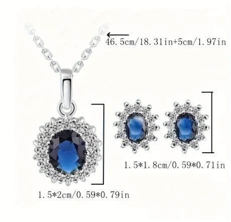 Náušnice + retiazka s príveskom,