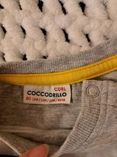 Šedo-žlté tričko, coccodrillo,80