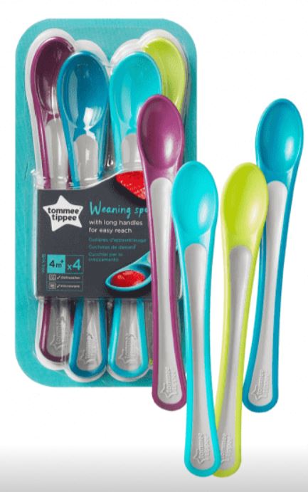 Tommee tippee lyžičky pre najmenších 4 m +, 4 ks,