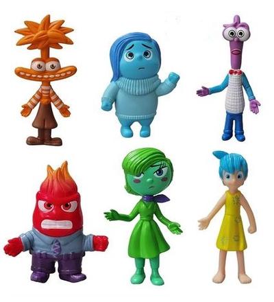 6ks figúrky inside out, v hlave, 